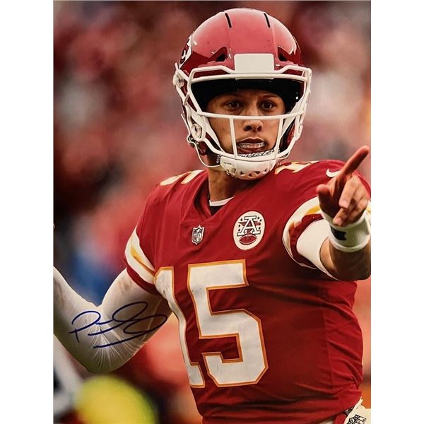 Kansas City Chiefs Patrick Mahomes signed photo