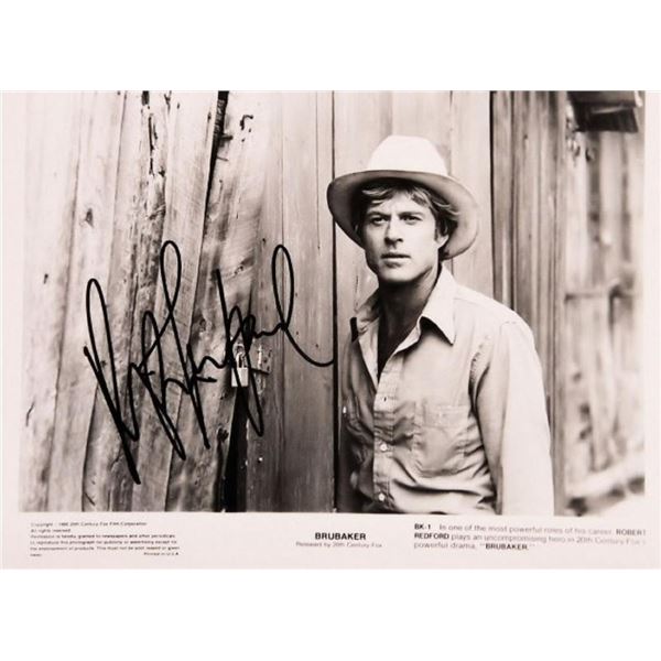 Brubaker Robert Redford signed movie still photo