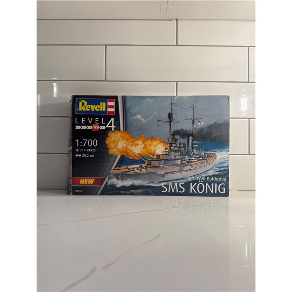 Revell 1:700 scale SMS Konig WWI Battleship