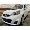 Image 2 : PARKSVILLE - 2017 NISSAN MICRA, WHITE, 113016 KMS, FRONT WHEEL DRIVE. - D249939