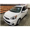 Image 4 : PARKSVILLE - 2017 NISSAN MICRA, WHITE, 113016 KMS, FRONT WHEEL DRIVE. - D249939