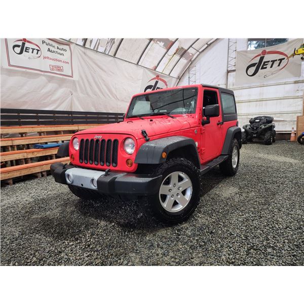 PARKSVILLE - 2013 JEEP WRANGLER, RED, 193282 KMS, 4X4. - D679325