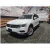 Image 1 : PARKSVILLE - 2018 VW TIGUAN, WHITE, 139544 KMS, ALL WHEEL DRIVE. - D087979