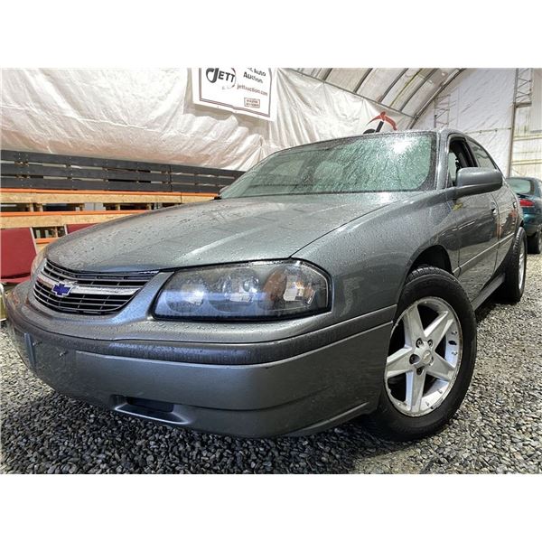 PARKSVILLE - 2004 CHEVROLET IMPALA 239781 GREY FRONT WHEEL DRIVE - B213198