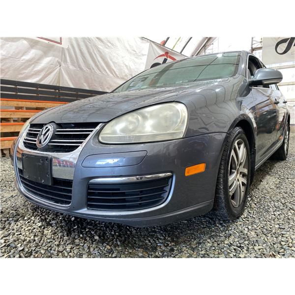 PARKSVILLE - 2006 VOLKSWAGEN JETTA 153038 KMS GREY FRONT WHEEL DRIVE - D615470