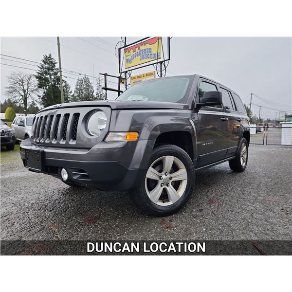 DUNCAN - 2014 JEEP PATRIOT, GREY, 250055 KMS, 4X4. - D855715