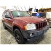 Image 9 : PARKSVILLE- 2007 JEEP GRAND CHEROKEE 306997KMS RED 4X4- D675540