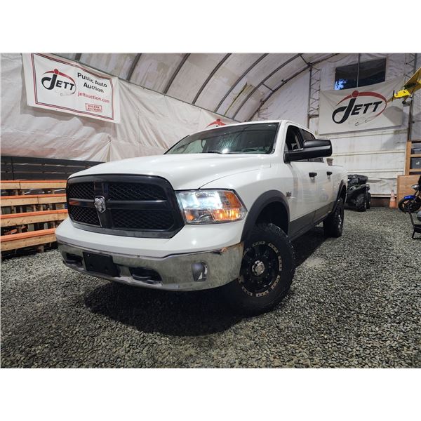 PARKSVILLE - 2015 RAM 1500 OUTDOORSMAN, WHITE, 233349 KMS, 4X4. - D678148