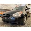 Image 2 : PARKSVILLE-2010 HYUNDAI ACCENT  BLACK FWD 299403KMS - B177915