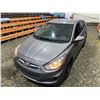 Image 4 : PARKSVILLE - 2013 HYUNDAI ACCENT GREY 191651 KMS "NO RESERVE" - D126059
