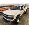 Image 4 : PARKSVILLE - 2008 CHEVROLET COLORADO WHITE 217217 KMS - B228864