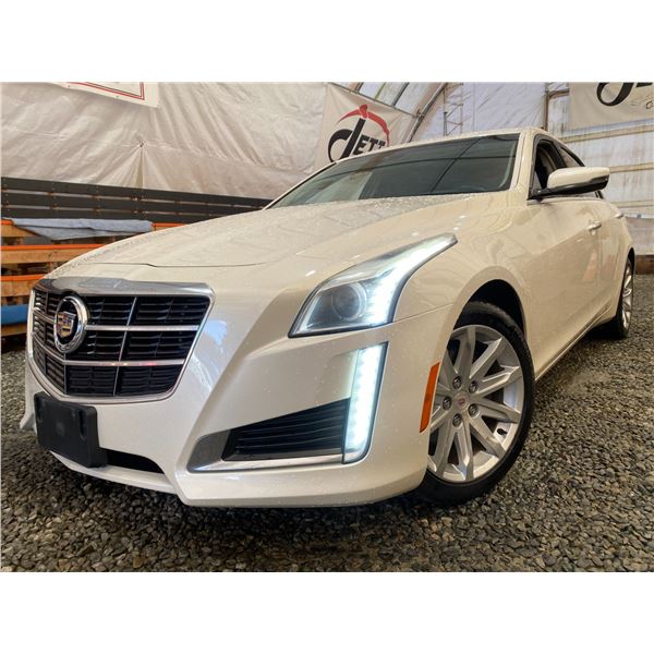 PARKSVILLE - 2014 CADILLAC CTS WHITE 99620 KMS - D190306