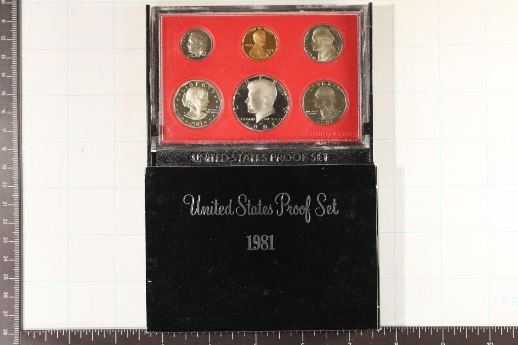 1981 US PROOF SET (WITH BOX) NO PAPERWORK