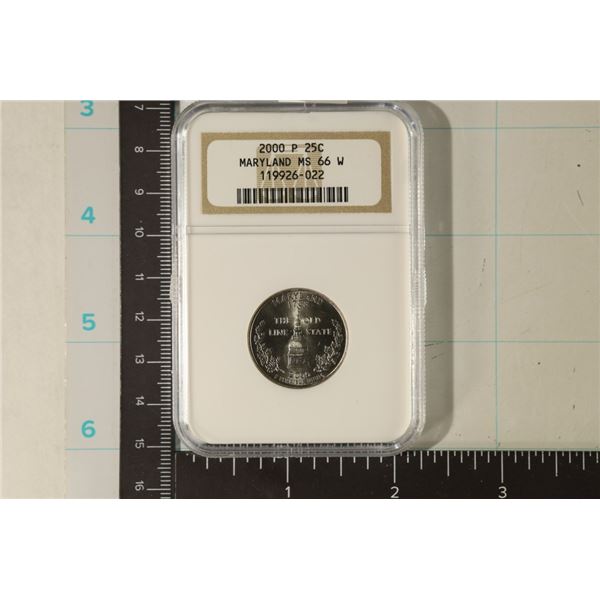 2000-P MARYLAND QUARTER NGC MS66 W