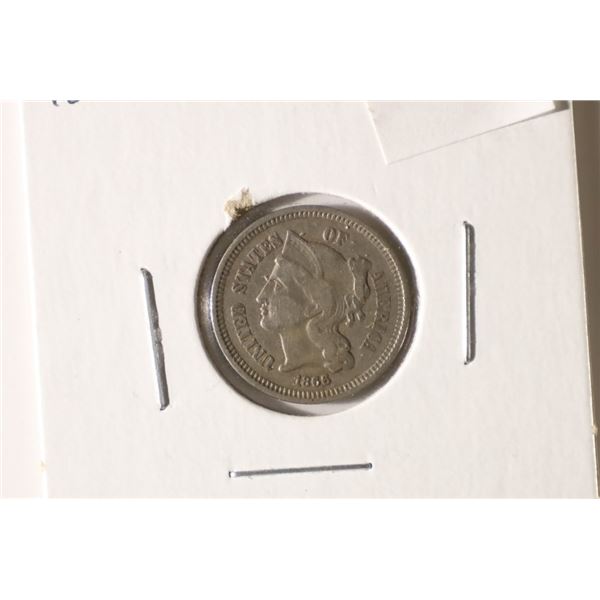 1865 THREE CENT PIECE (NICKEL)