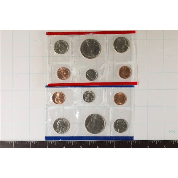 2 PARTIAL MINT SETS: 1984-P AND 1994-D NO ENVELOPE
