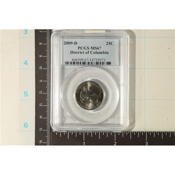 2009-D DISTRICT OF COLUMBIA QUARTER PCGS MS67