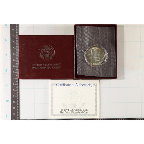 1992-P UNC US OLYMPIC HALF DOLLAR IN BOX