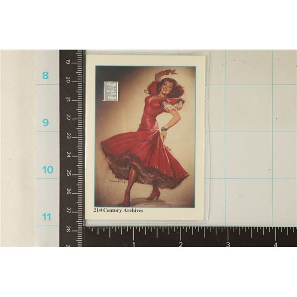 PINUP CARD WITH 1 GRAM VALCAMBI SILVER BAR #17