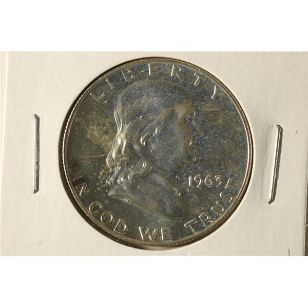 1963 PROOF SILVER FRANKLIN HALF DOLLAR