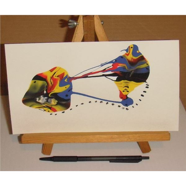 Pulling Strings Fun :  original unique painting by LangdonArt -1 peinture amusante originale unique