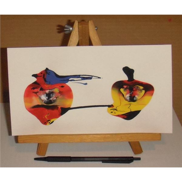 Dancing Pulling Fun :  original unique painting by LangdonArt -1 peinture amusante originale unique