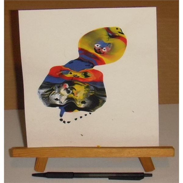 Heart Bubbles Fun :  original unique painting by LangdonArt -1 peinture amusante originale unique