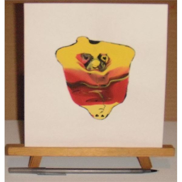 Mr. Yellow Nose Fun original unique painting by LangdonArt -1 peinture amusante originale unique