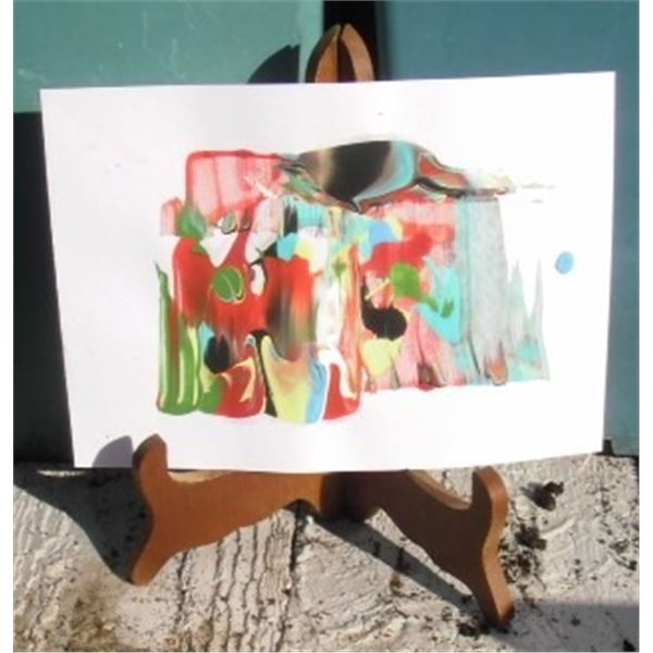 Colourful Mountain original painting by LangdonArt-Montagne colorée peinture originale parLangdonArt