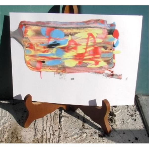 Montain Music original fun painting by LangdonArt - Montaigne musicale peinture par LangdonArt