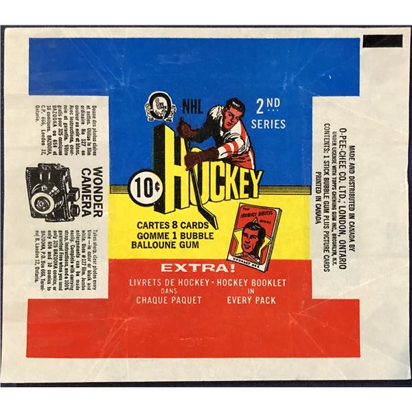 1971-72 O-PEE-CHEE NHL HOCKEY WRAPPER