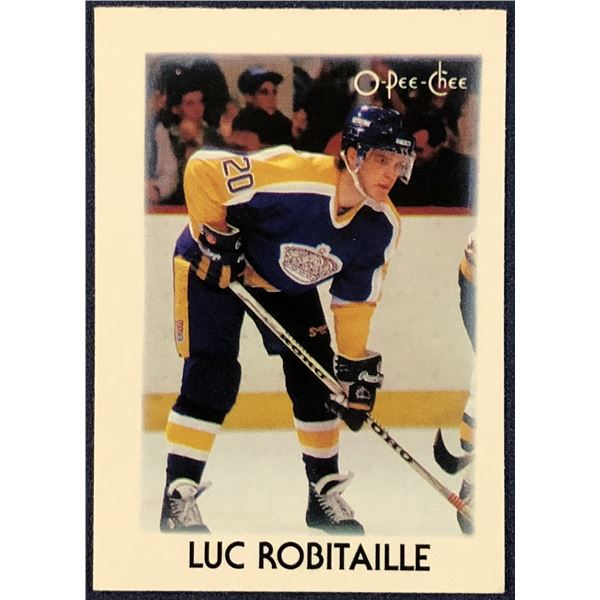 1987-88 O-PEE-CHEE MINI LUC ROBITAILLE (HOF)
