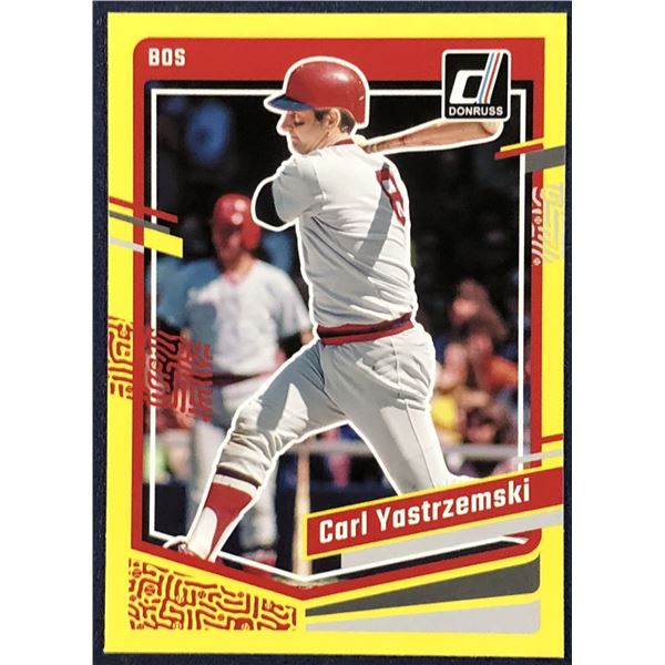 2023 DONRUSS YELLOW PARALLEL CARL YASTRZEMSKI (HOF)