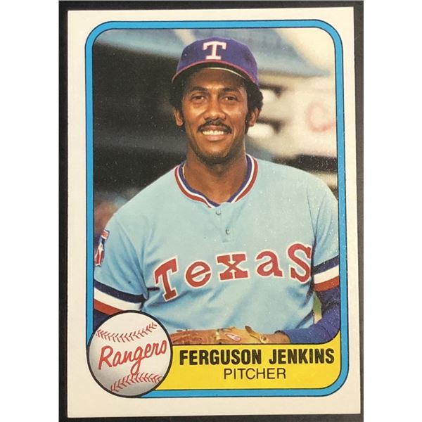1981 FLEER FERGUSON JENKINS (HOF)