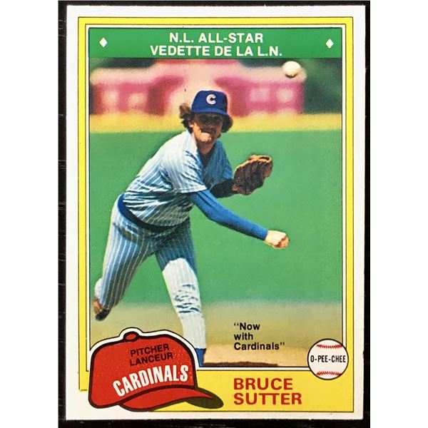 1981 O-PEE-CHEE BRUCE SUTTER (HOF)