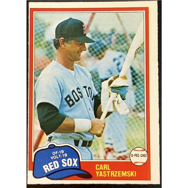 1981 O-PEE-CHEE CARL YASTRZEMSKI (HOF)