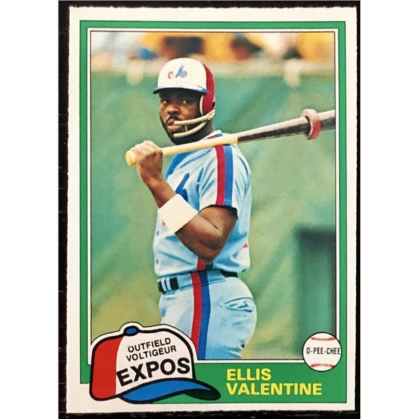 1981 O-PEE-CHEE ELLIS VALENTINE
