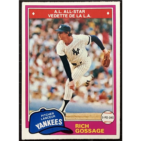 1981 O-PEE-CHEE GOOSE GOSSAGE (HOF)