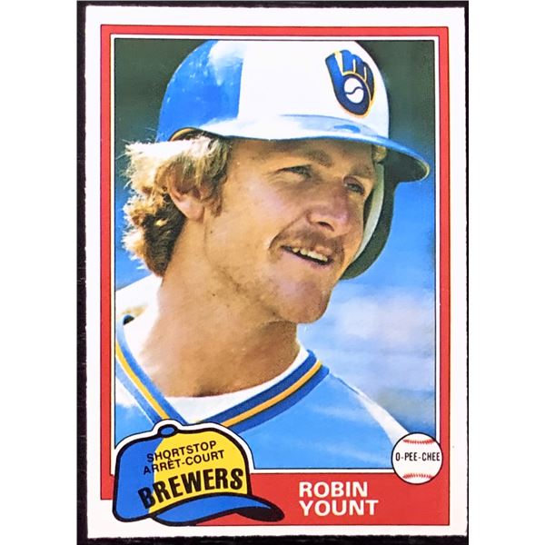 1981 O-PEE-CHEE ROBIN YOUNT (HOF)