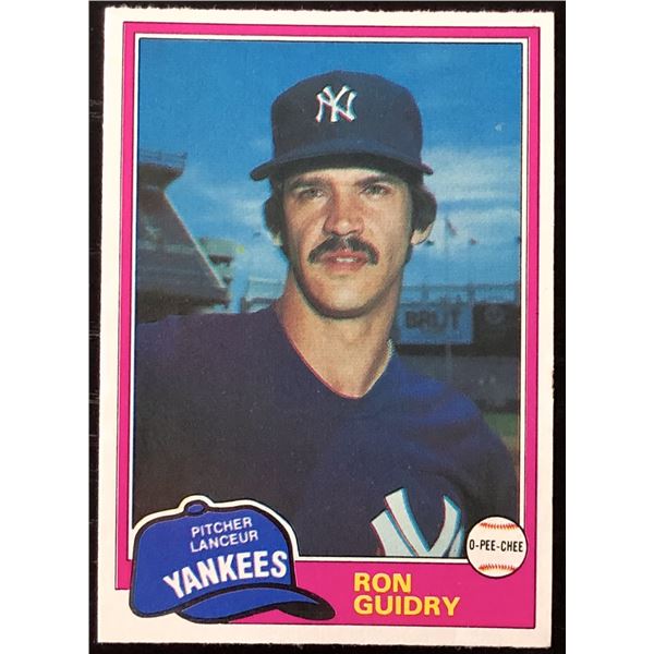1981 O-PEE-CHEE RON GUIDRY