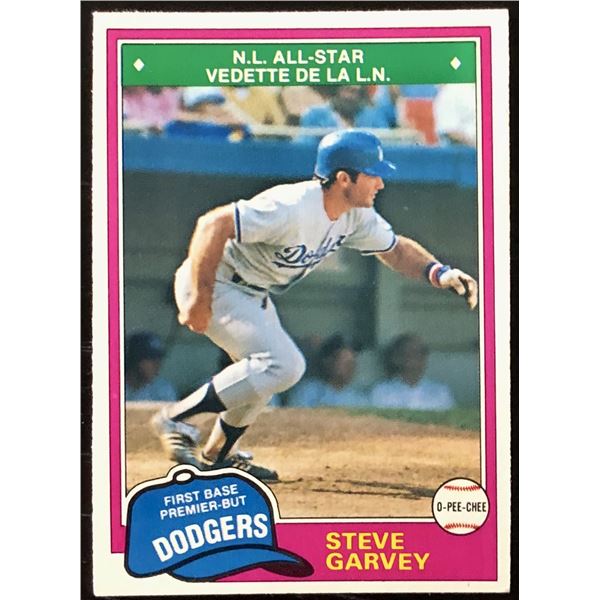 1981 O-PEE-CHEE STEVE GARVEY
