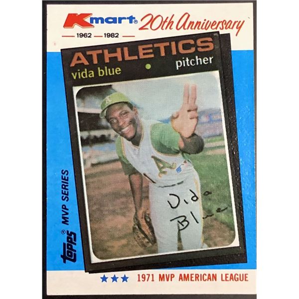 1982 TOPPS K-MART VIDA BLUE (HOF)