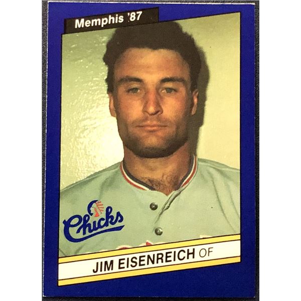 1987 MEMPHIS CHICKS JIM EISENREICH ROOKIE CARD