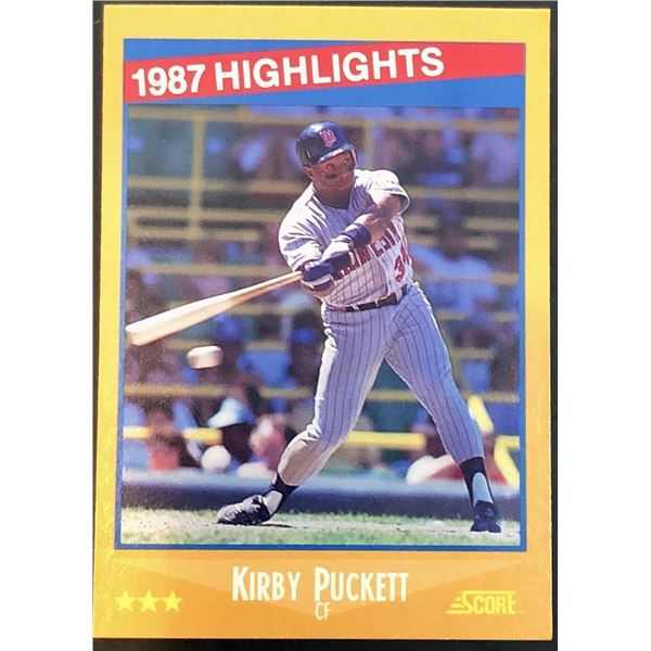 1988 SCORE KIRBY PUCKETT (HOF)