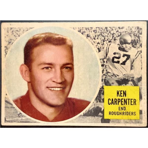 1960 TOPPS CFL KEN CARPENTER