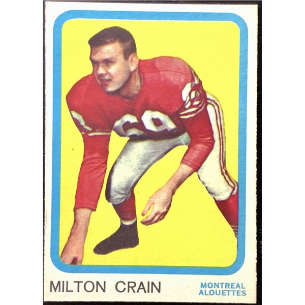 1963 O-PEE-CHEE CFL MILTON CRAIN