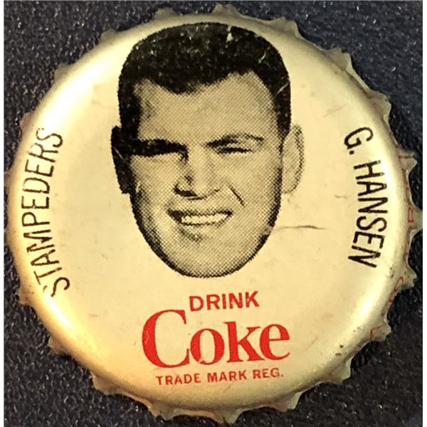 1965 COCA COLA CFL BOTTLE CAPS - GEORGE HANSEN