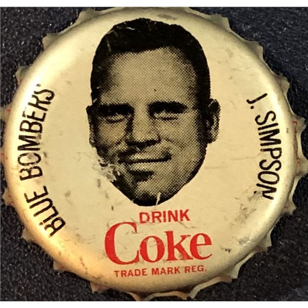 1965 COCA COLA CFL BOTTLE CAPS - JACK SIMPSON
