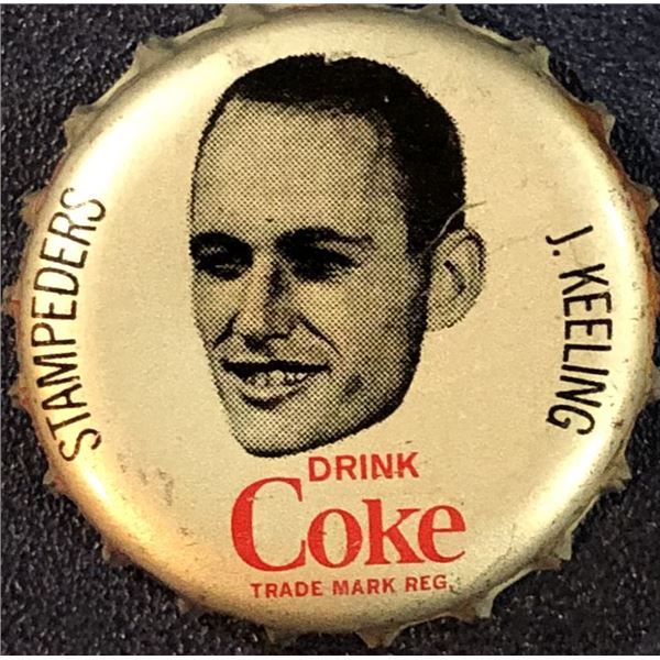 1965 COCA COLA CFL BOTTLE CAPS - JERRY KEELING
