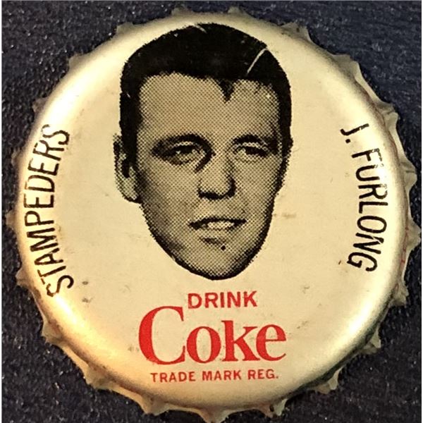 1965 COCA COLA CFL BOTTLE CAPS - JIM FURLONG